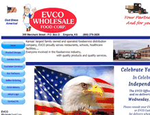 Tablet Screenshot of evcofoods.com